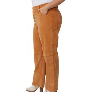 Fashion to Figure Womens Wide Leg Carpenter Style Corduroy Pants Sz 2 (Fits 2X)